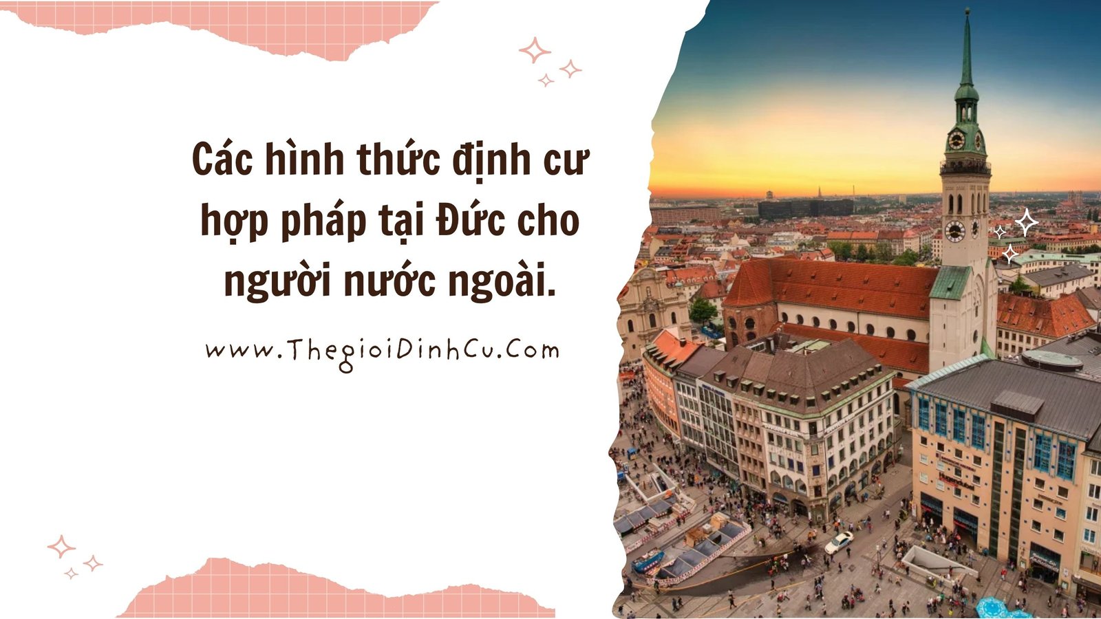 Các hình thức định cư hợp pháp tại Đức cho người nước ngoài.