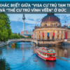 Sự khác biệt giữa ‘visa cư trú tạm thời’ và ‘thẻ cư trú vĩnh viễn’ ở Đức.