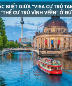 Sự khác biệt giữa ‘visa cư trú tạm thời’ và ‘thẻ cư trú vĩnh viễn’ ở Đức.